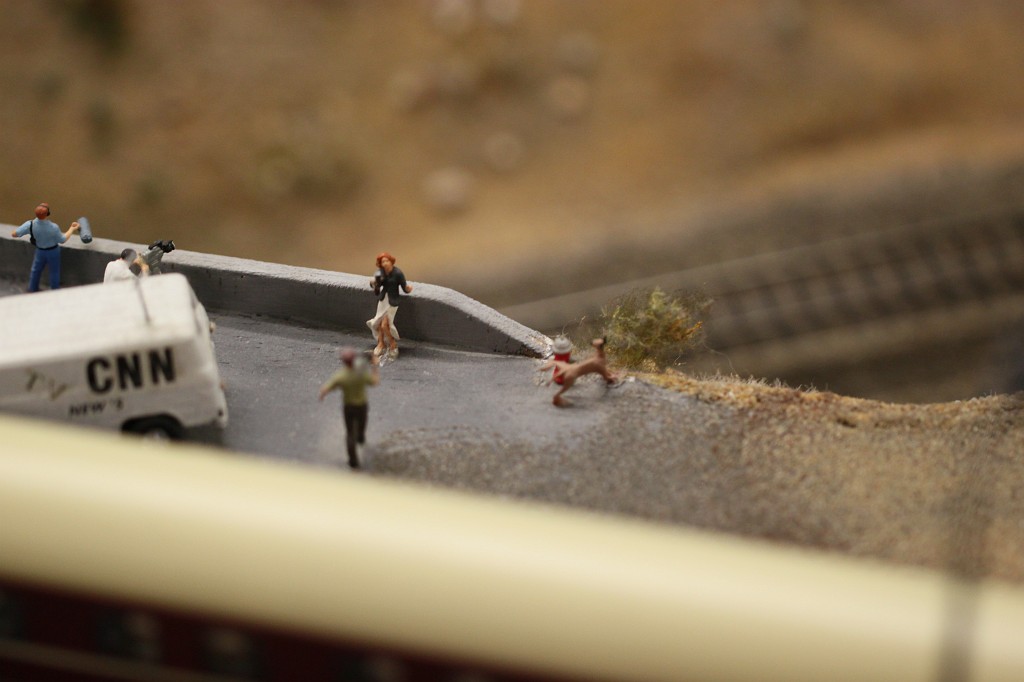 IMG_9598.JPG - Miniature Wonderland (Miniatur Wunderland)  http://en.wikipedia.org/wiki/Miniatur_Wunderland  CNN at work. Beware of the dog!