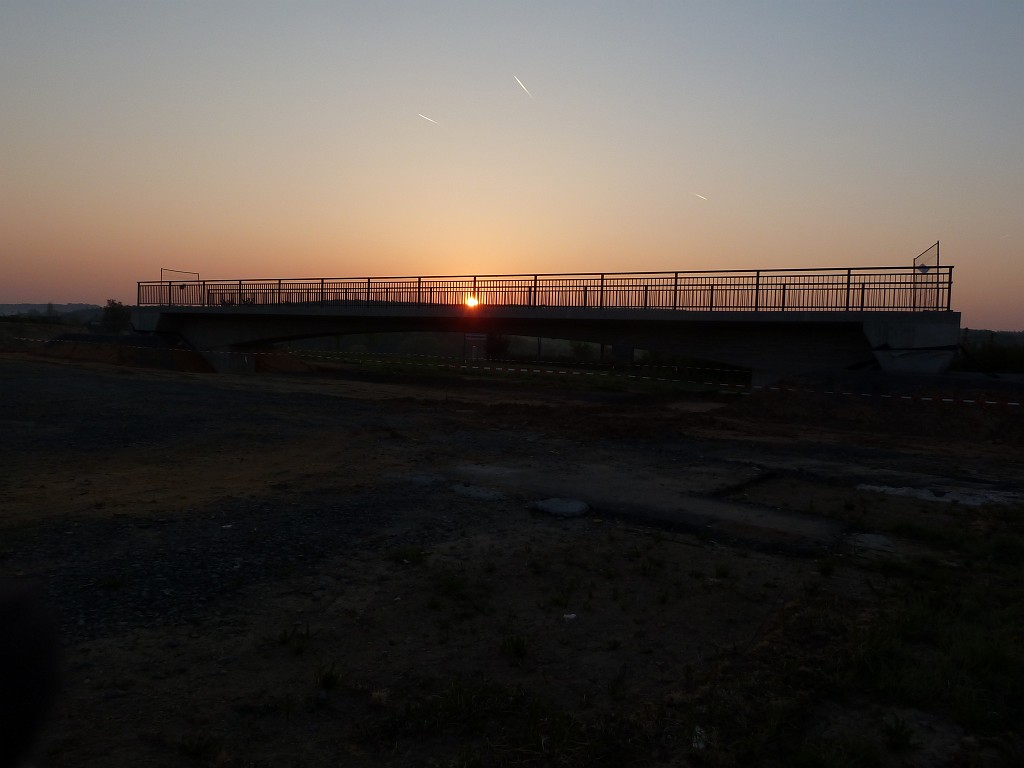 P1020999.JPG - Sunrise at new pedestrian bridge