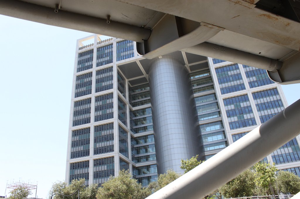 IMG_3862.JPG -  Ministry of Defense   Building (Matcal Tower") . Looks like it is dangerous to take a picture of this. At least I got warned immediately after taking the picture that the security staff doesn't like this.