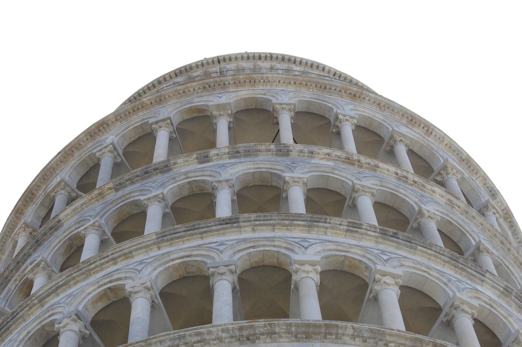 IMG_6364.JPG - Top of the  Leaning Tower (Campanile)  of  Pisa 