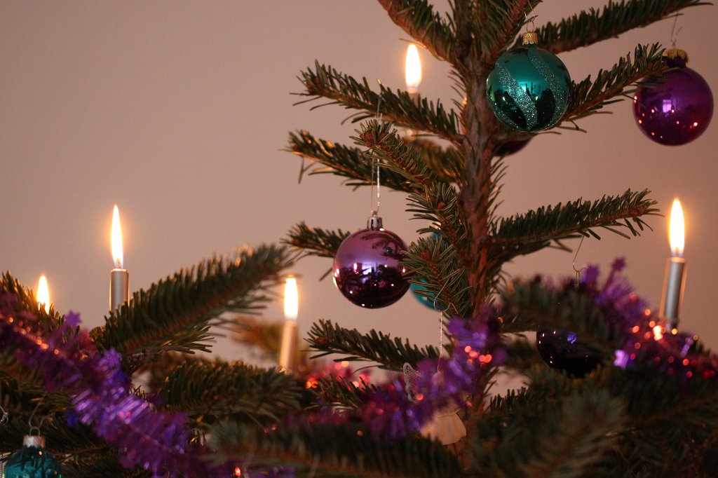 IMG_8566.JPG - Kerzen am Weihnachtsbaum