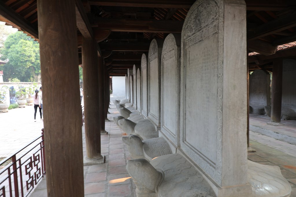 574A5825.JPG -  Temple of Literature  is a  Temple of Confucius  in  Hanoi  - Temple of Literature - Stelae of Doctors which are based on turtles which is one of the four holy animals of Vietnam