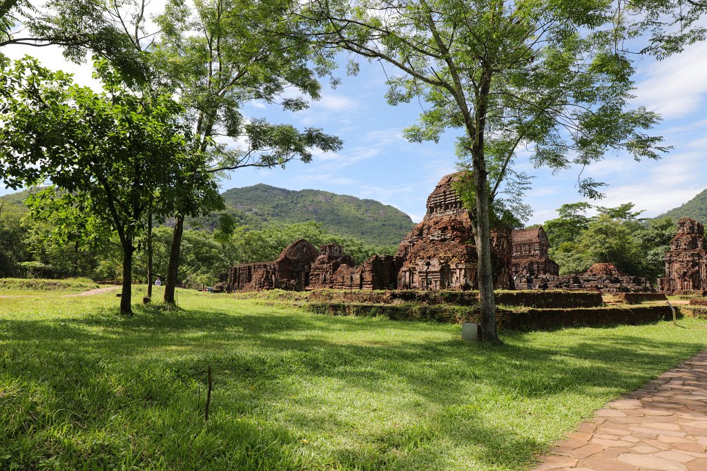 574A7688.JPG -  Mỹ Sơn  Sanctuary is an archaeological site and recognized by UNESCO as a world heritage site. From the 4th to the 14th century AD, the valley at Mỹ Sơn was a site of religious ceremony for kings of  Champa  which were also buried there. During Vietnam war many buildings were destroyed. Group C.