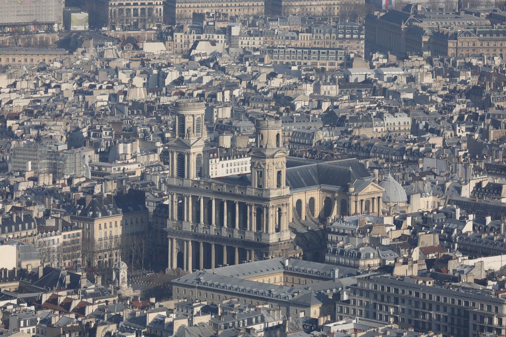 574B2039.JPG -  Église Saint-Sulpice de Paris  view from the  Tour Montparnasse 