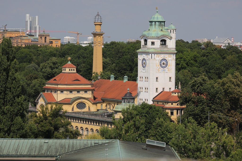 574B6383.JPG -  Müllersches Volksbad  as seen from  German Museum of Masterpieces of Science and Technology  ( Deutsche Museum von Meisterwerken der Naturwissenschaft und Technik ). It is the world's largest museum of science and technology, with about 28,000 exhibited objects from 50 fields of science and technology.